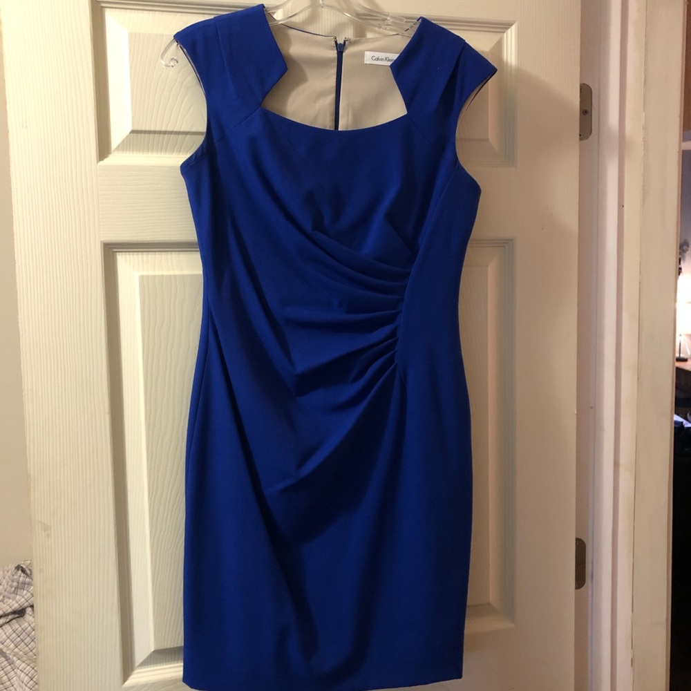 Calvin Klein Fitted Ruched Cocktail dress